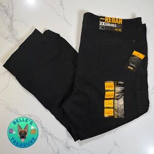 Ariat Jeans Men's 46x31 WORK Durable M4 Low Rise Boot Cut Black  Cargo Carpenter